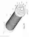 Fig. 45 - Tug activated motorized window covering having an external battery tube
