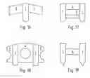 Fig. 11 - Method and implant for stabilizing two bone portions separated by a cut or fracture
