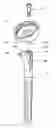 Fig. 01 - HUMERAL COMPONENT OF A SHOULDER JOINT PROSTHESIS