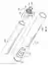 Fig. 16 - Urological system that includes connector with integrated non-return check valve for extension tubing and urology collection systems