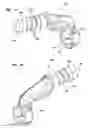 Fig. 11 - Filter elements with end cap features; element support assembly; and methods