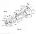 Fig. 12 - Filter elements with end cap features; element support assembly; and methods
