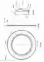 Fig. 19 - Filter elements with end cap features; element support assembly; and methods