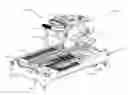 Fig. 01 - Tile or masonry saw assembly with double movement
