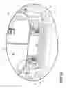 Fig. 08 - Back panel lower clip anchorage features for dynamic events