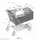 Fig. 02 - Shopping cart bagging station and method of forming the same