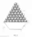 Fig. 06 - APPARATUS AND METHOD OF FORMING AN INVERTED, TRUNCATED PYRAMIDAL SHAPE OF STACKED GOLF BALLS WITHIN A TRAY AND FORMING ON TOP AN UPRIGHT, PYRAMIDAL SHAPE OF STACKED GOLF BALLS
