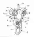 Fig. 01 - Roller-guided conveying element and a conveying facility comprising such conveying elements