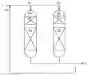 Fig. 01 - Process for the selective hydrogenation of olefinic feeds with a single principal reactor and a guard reactor of reduced size