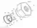 Fig. 01 - Structure for preventing falling of fastening nut of portable power working machine, and method for attaching fastening nut to cover