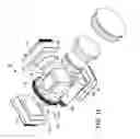 Fig. 06 - Rolling beam splitter optical switching mechanism for combination and selection of detector illumination