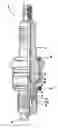 Fig. 01 - Spark plug having a seal made of an at least ternary alloy