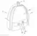 Fig. 01 - Backpack with adjustably spaced ventilation system
