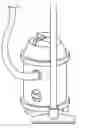 Fig. 01 - Vacuum cleaning device with a tank-type vacuum cleaner