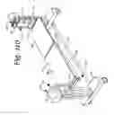 Fig. 112 - Patient positioning support apparatus with virtual pivot-shift pelvic pads, upper body stabilization and fail-safe table attachment mechanism