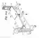 Fig. 116 - Patient positioning support apparatus with virtual pivot-shift pelvic pads, upper body stabilization and fail-safe table attachment mechanism