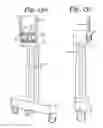 Fig. 126 - Patient positioning support apparatus with virtual pivot-shift pelvic pads, upper body stabilization and fail-safe table attachment mechanism