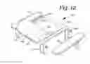 Fig. 13 - Patient positioning support apparatus with virtual pivot-shift pelvic pads, upper body stabilization and fail-safe table attachment mechanism
