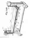 Fig. 143 - Patient positioning support apparatus with virtual pivot-shift pelvic pads, upper body stabilization and fail-safe table attachment mechanism