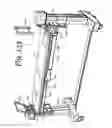 Fig. 147 - Patient positioning support apparatus with virtual pivot-shift pelvic pads, upper body stabilization and fail-safe table attachment mechanism