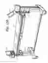 Fig. 150 - Patient positioning support apparatus with virtual pivot-shift pelvic pads, upper body stabilization and fail-safe table attachment mechanism