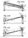 Fig. 201 - Patient positioning support apparatus with virtual pivot-shift pelvic pads, upper body stabilization and fail-safe table attachment mechanism