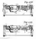 Fig. 204 - Patient positioning support apparatus with virtual pivot-shift pelvic pads, upper body stabilization and fail-safe table attachment mechanism