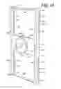 Fig. 22 - Patient positioning support apparatus with virtual pivot-shift pelvic pads, upper body stabilization and fail-safe table attachment mechanism