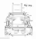 Fig. 229 - Patient positioning support apparatus with virtual pivot-shift pelvic pads, upper body stabilization and fail-safe table attachment mechanism