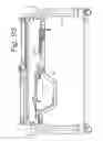 Fig. 98 - Patient positioning support apparatus with virtual pivot-shift pelvic pads, upper body stabilization and fail-safe table attachment mechanism