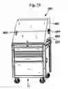 Fig. 15 - Tool box storage assembly