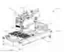 Fig. 01 - Tile or masonry saw assembly with improved blade wetting capability