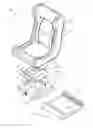 Fig. 01 - Multi-position chair with tiltable, rotatable and slidable seat shell
