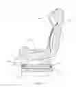 Fig. 08 - Multi-position chair with tiltable, rotatable and slidable seat shell