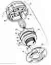 Fig. 01 - String trimmer head with curved trimmer line guide