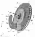 Fig. 04 - Brake Rotor With Working Surface Inserts