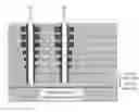 Fig. 01 - Vertical memory having varying storage cell design through the storage cell stack