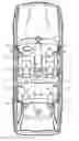 Fig. 01 - Loudspeaker arrangement in a car interior