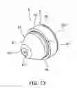 Fig. 14 - Replacement part unit for plasma torch, electrode, insulating guide, and nozzle