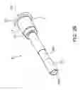 Fig. 26 - Replacement part unit for plasma torch, electrode, insulating guide, and nozzle