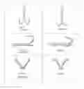 Fig. 04 - Flared double fish hook