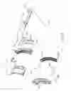 Fig. 12 - Surgical stapler with fixed jaw support pin