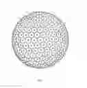 Fig. 10 - Golf ball having dimples with concentric grooves