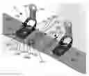 Fig. 01 - Splitboard binding with step in rear securing feature and locking crampon