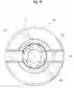 Fig. 05 - Rotary cutting tool having adjacent cutting inserts with wave-shaped edges and overlapping rotational trajectories coinciding in phase