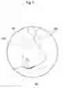 Fig. 10 - Rotary cutting tool having adjacent cutting inserts with wave-shaped edges and overlapping rotational trajectories coinciding in phase