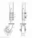 Fig. 05 - Height adjustable support for food processing equipment