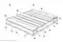 Fig. 01 - Pallet with extruded composite support blocks and associated methods of making the same