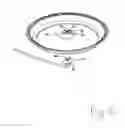 Fig. 11 - Hub member and supporting arms for a pole mounted assembly