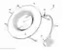 Fig. 01 - RETROFIT DOWNLIGHT WITH INTERCHANGEABLE TRIM